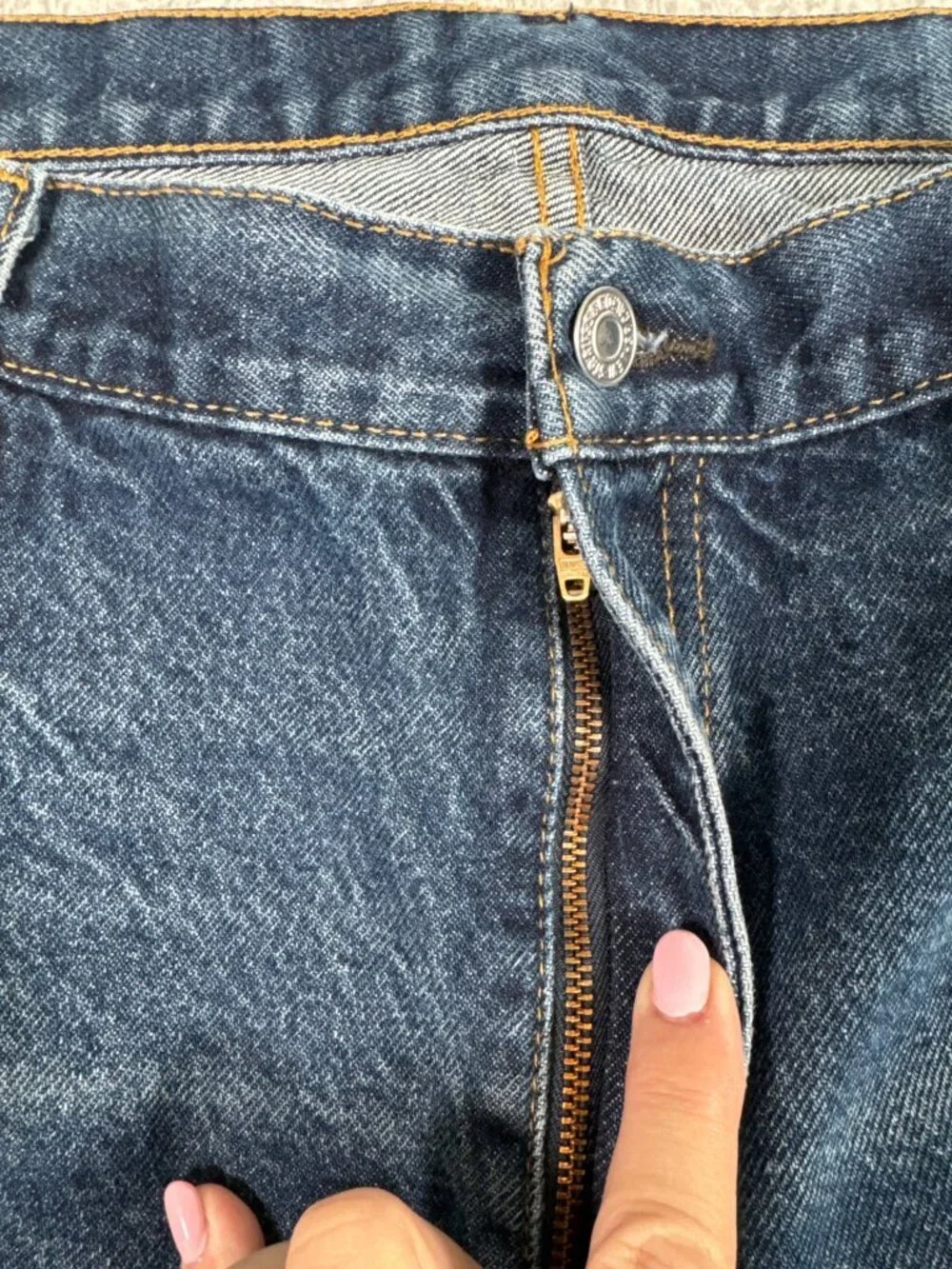Levis 505 Regular Fit Jeans Mens 42 Denim Heavy Duty Work Outdoors